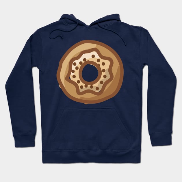 Cute simple mocha donut sketch Hoodie by InkyArt